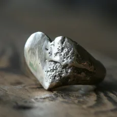 Sand Cast Heart Signet Ring Sand Cast Heart Signet Ring