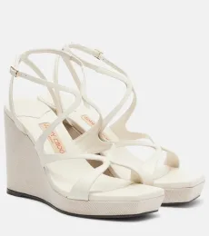 Sandales compensées Ayla en cuir Sandales compensées Ayla en cuir