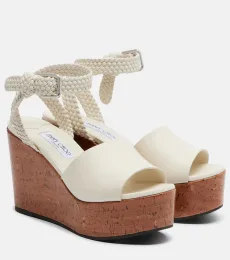 Sandales compensées Jory en cuir Sandales compensées Jory en cuir