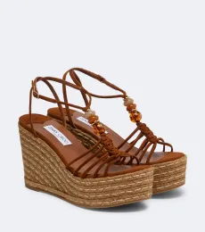 Sandales compensées Lemi en daim Sandales compensées Lemi en daim