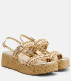 Sandales compensées Summer Strass à plateforme Sandales compensées Summer Strass à plateforme