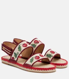 Sandales espadrilles en cuir Sandales espadrilles en cuir