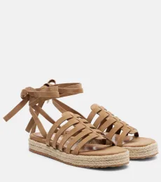 Sandales espadrilles en daim Sandales espadrilles en daim