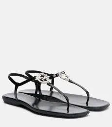 Sandales Interlocking G en cuir verni Sandales Interlocking G en cuir verni
