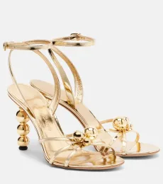 Sandales Karina en cuir métallisé Sandales Karina en cuir métallisé