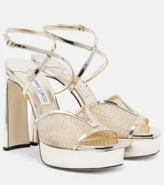 Sandales Karli 125 à plateau en cuir
