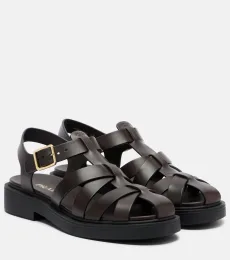Sandalias de pescador de piel Sandalias de pescador de piel