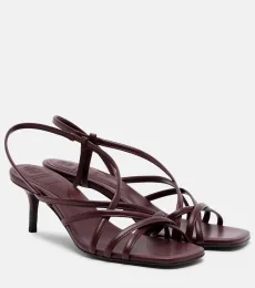 Sandalias de piel con cuentas Monili Sandalias de piel con cuentas Monili