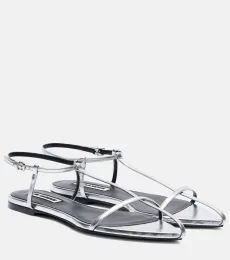 Sandalias de piel metalizada Sandalias de piel metalizada