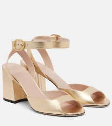 Sandalias Fawcette de piel metalizada Sandalias Fawcette de piel metalizada