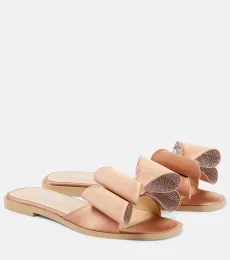 Sandalias Le Cadeau Double Bow de satén Sandalias Le Cadeau Double Bow de satén