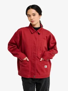 Santa Crop - Women Red Canvas Jacket Santa Crop - Women Red Canvas Jacket