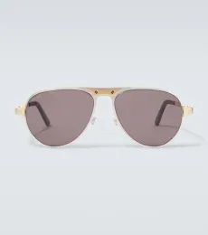 Santos De Cartier aviator sunglasses