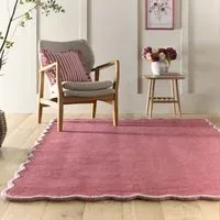 Scalloped Elsie Rug CoralLilac
