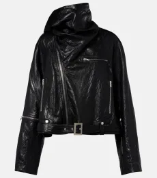 Scarf Light leather biker jacket