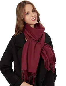 Scarves for Women Pashmina Shawl Wrap Wedding Party Blanket Girls Large Soft Scarves,03 Burgundy2 Scarves for Women Pashmina Shawl Wrap Wedding Party Blanket Girls Large Soft Scarves,03 Burgundy2