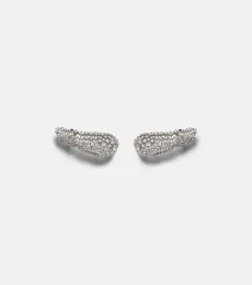 Scatter 18kt white gold earrings with diamonds Scatter 18kt white gold earrings with diamonds