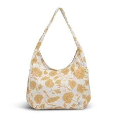 Schoolyard Canvas Hobo Tote, Dust Gold, One Size, Schoolyard Canvas Hobo Tote