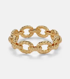 Sculpted Cable 18kt gold chain bracelet