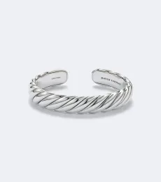 Sculpted Cable Flex sterling silver cuff bracelet Sculpted Cable Flex sterling silver cuff bracelet