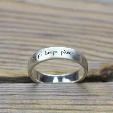 Secret Message Elvish Ring Secret Message Elvish Ring