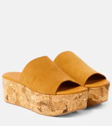 See By ChloÃ Liana 70 suede platform mules