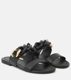 See By Chloà Lynette leather sandals See By Chloà Lynette leather sandals