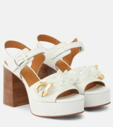 See By Chloà Monyca leather platform sandals See By Chloà Monyca leather platform sandals
