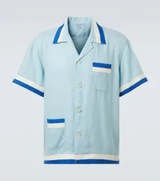 Seedling Stripe linen shirt