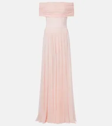 Semi-sheer mesh maxi dress