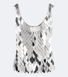Sequin-embellished top Sequin-embellished top
