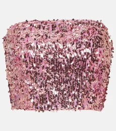 Sequined bandeau top Sequined bandeau top