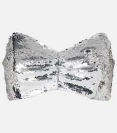 Sequined bandeau top Sequined bandeau top