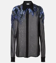 Sequined chiffon blouse Sequined chiffon blouse