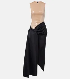 Sequined draped maxi dress Sequined draped maxi dress