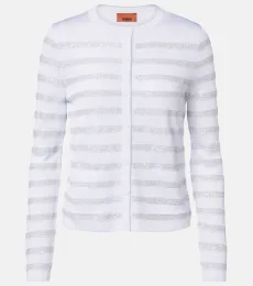 Sequined striped cardigan Sequined striped cardigan