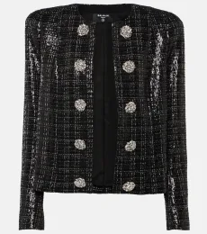 Sequined tweed jacket Sequined tweed jacket