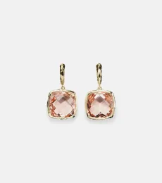 Serenity 18kt gold earrings with morganite Serenity 18kt gold earrings with morganite