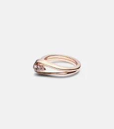 Serti Inversà 18kt rose gold ring with diamond Serti Inversà 18kt rose gold ring with diamond