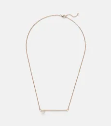 Serti Sur Vide 18kt rose gold necklace with diamond