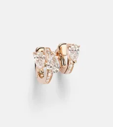 Serti Sur Vide 18kt rose gold single ear cuff with diamonds Serti Sur Vide 18kt rose gold single ear cuff with diamonds