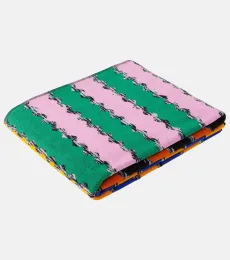Serviette rayée en coton Serviette rayée en coton