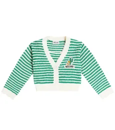 Set cardigan et top rayés en coton Set cardigan et top rayés en coton