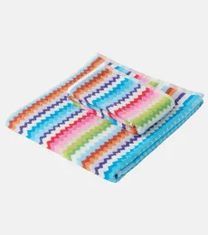 Set de 2 serviettes Riverbero en coton