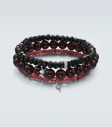 Set de 3 bracelets en or blanc 14 ct et diamants Set de 3 bracelets en or blanc 14 ct et diamants