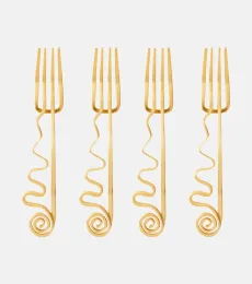 Set de 4 fourchettes à cocktail Spirale Set de 4 fourchettes à cocktail Spirale