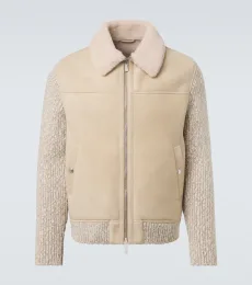 Shearling-lined suede jacket Shearling-lined suede jacket