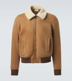 Shearling-lined suede jacket Shearling-lined suede jacket