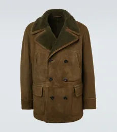 Shearling-lined suede jacket Shearling-lined suede jacket