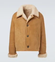 Shearling-lined suede jacket Shearling-lined suede jacket